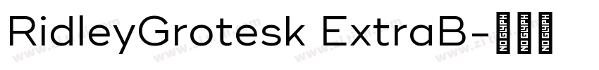 RidleyGrotesk ExtraB字体转换